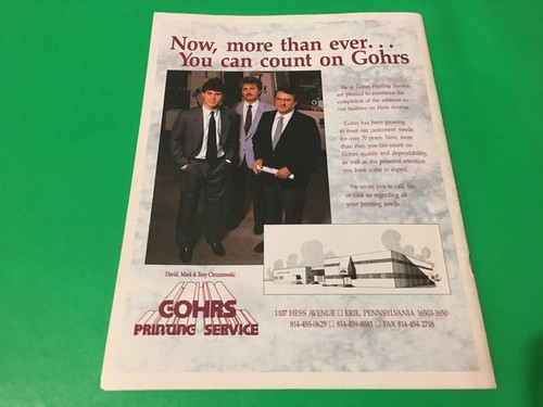 ERIE SAILORS 1991 SOUVENIR GAME PROGRAM MAGAZINE NY PENN LEAGUE A BASEBALL READ - Picture 9 of 9