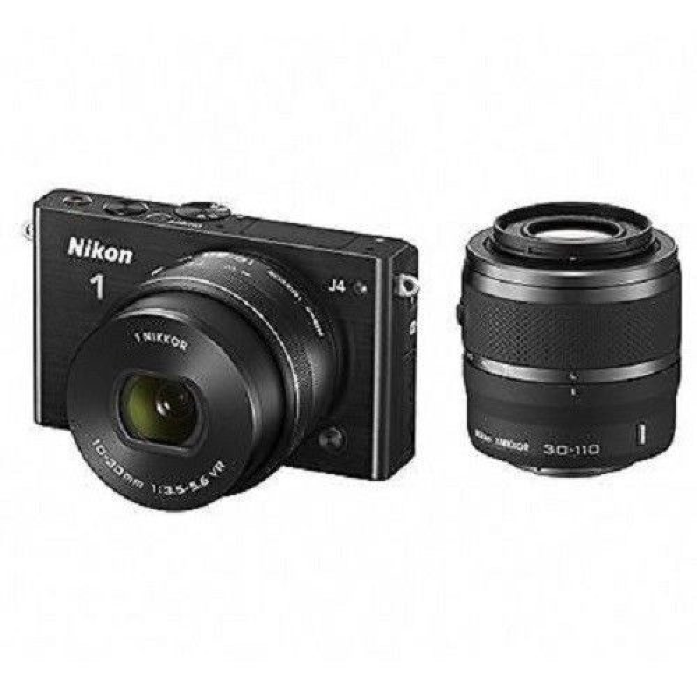 USED Nikon 1 J4 with 10-30mm PD and 30-110mm VR Black USED Nikon 1 J4 with 10-30mm PD and 30-110mm VR Black