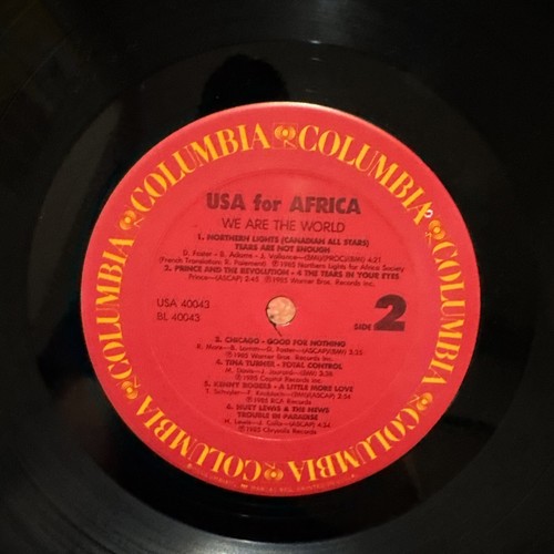 USA for AFRICA/WE ARE THE WORLD, 1985 Columbia Pitman Press, USA 40043 EX - Picture 6 of 8