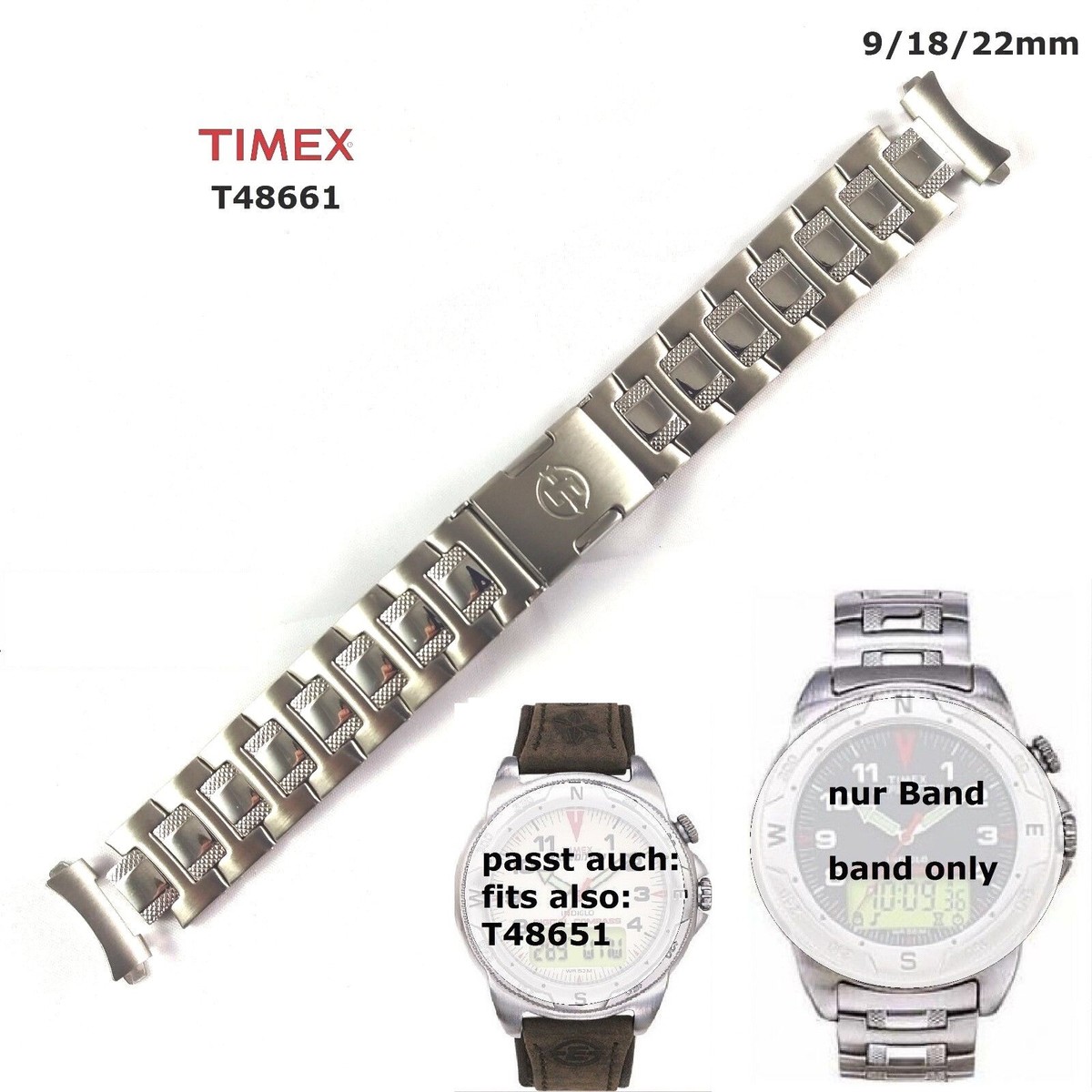 Compass Timex Expedition Watch Band Replacement 22mm Timex