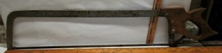 Vintage Henry Disston And Sons Meat Saw 35"