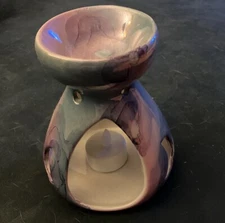 Art Deco Multi Color Tea Lite Holder