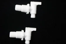 APEX MPT Plastic Water Tank Drain Valve 3/8, 1/2 Inch Dual Threaded 2 Pack