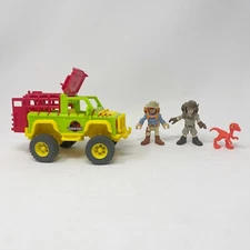 Imaginext Jurassic Park Dr Grant 4x4 Jeep Dinosaur Raptor Figure Fisher Price