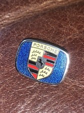 Superb Vintage Porsche Car Enamel  Pin Badge