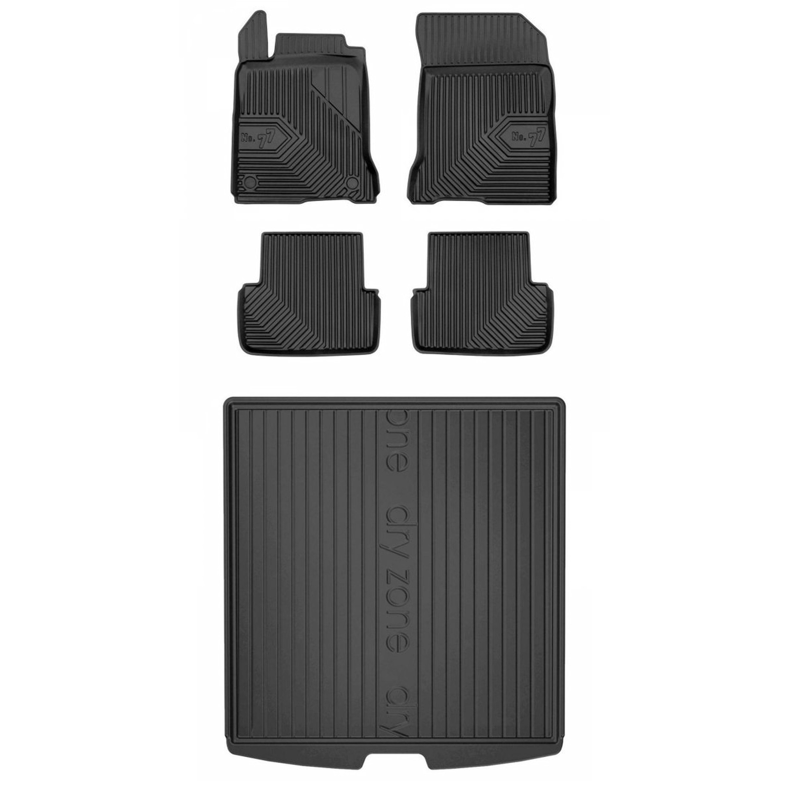 Tapis auto TPE anti-boue et coffre sur mesure pour Renault Laguna 3 2007