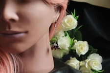 Bespoke handmade genuine Rutkovsky crystal Amethyst purple drop Earrings