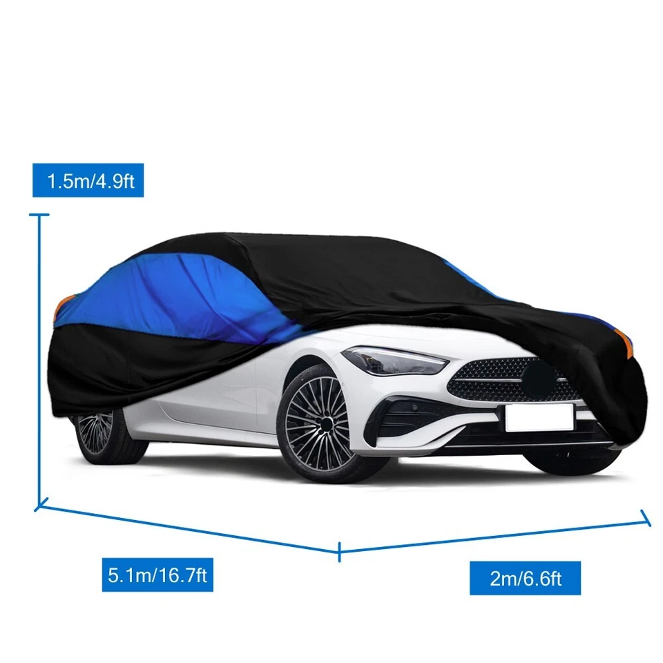Cubierta completa de coche para BMW 530 540 550 protección contra todo tipo de clima nieve resistente al polvo Foto 4 de 4