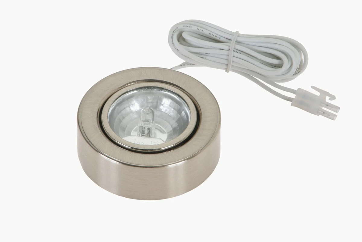 12v 20w Halogen Surface Under Unit Cabinet Downlight Stainless Steel Warm White