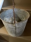Vintage Galvanized Metal Pail #10 Rustic — photo 4