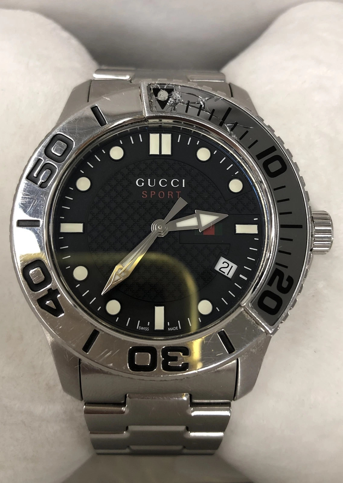 Gucci G Sport Senza Tempo Uomo Acciaio Inox YA126249