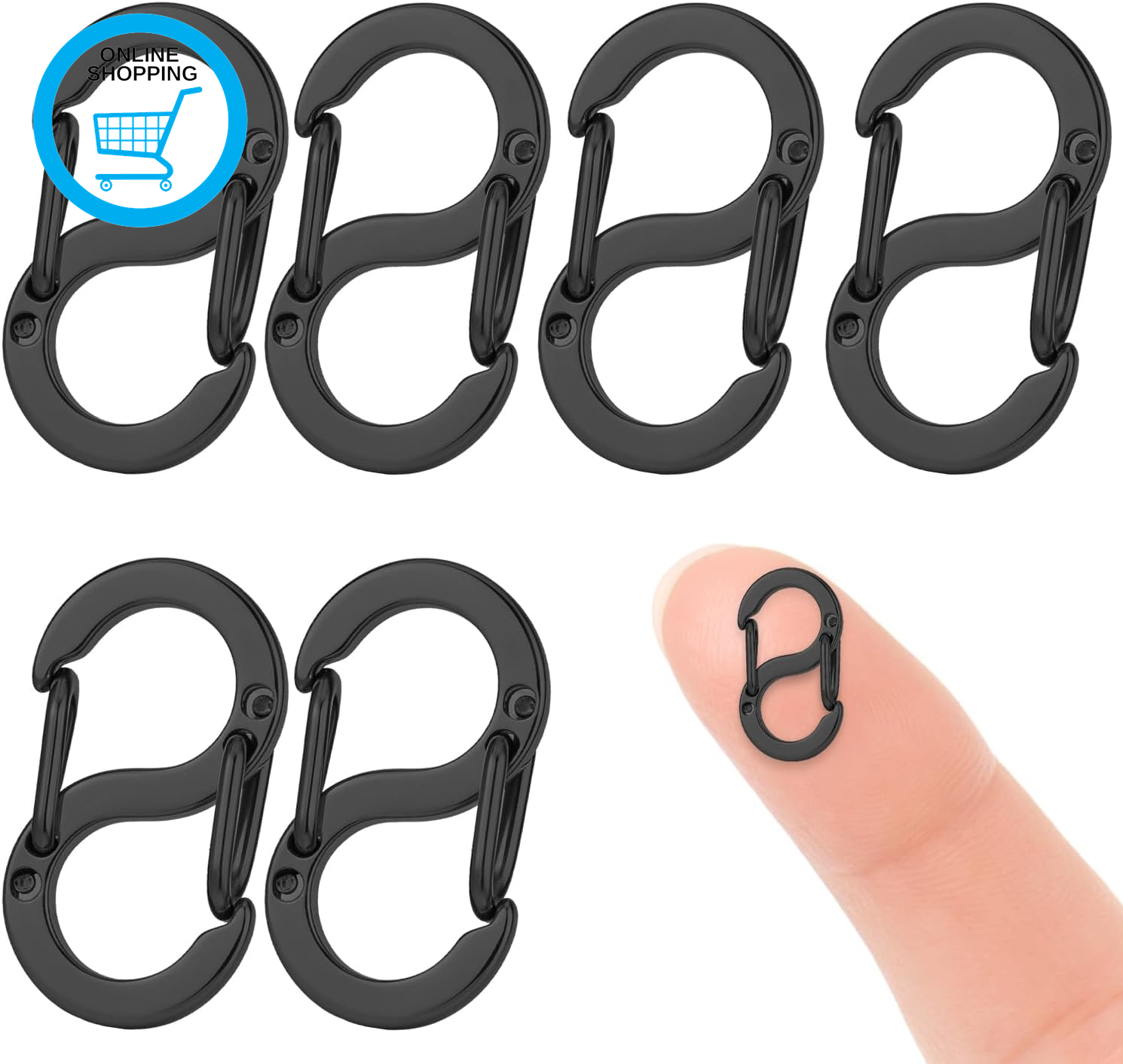 6 Pcs Necklace Clasp, Double Opening Lobster Clasps Stainless Steel Necklace Sho