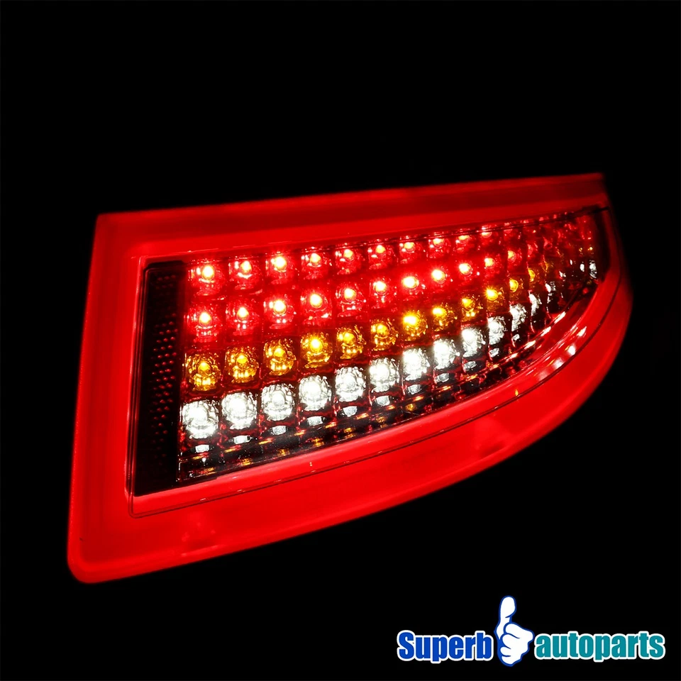 Fits 2005-2008 Porsche 911 997 05-08 Carrera Targa GT Turbo Smoke LED Tail Lamps Foto 4 de 4