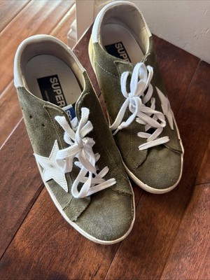 GOLDEN GOOSE Deluxe Brand GGDB Superstar Suede White Star Sneaker Shoes 37 6.5
