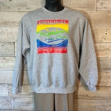 Vintage women's hotel casino grey sweatshirt in size large