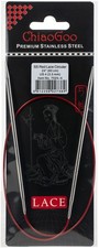 ChiaoGoo Red Lace Stainless Circular Knitting Needles 24"-Size 4/3.5mm