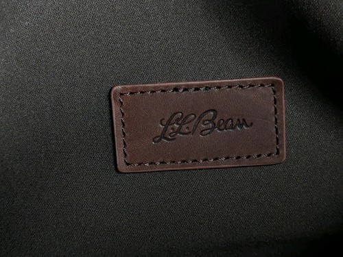 LL Bean Leather Messenger Bag Laptop Bag Shoulder Strap Drop Handle 12"x15"x3.5" - Picture 14 of 24