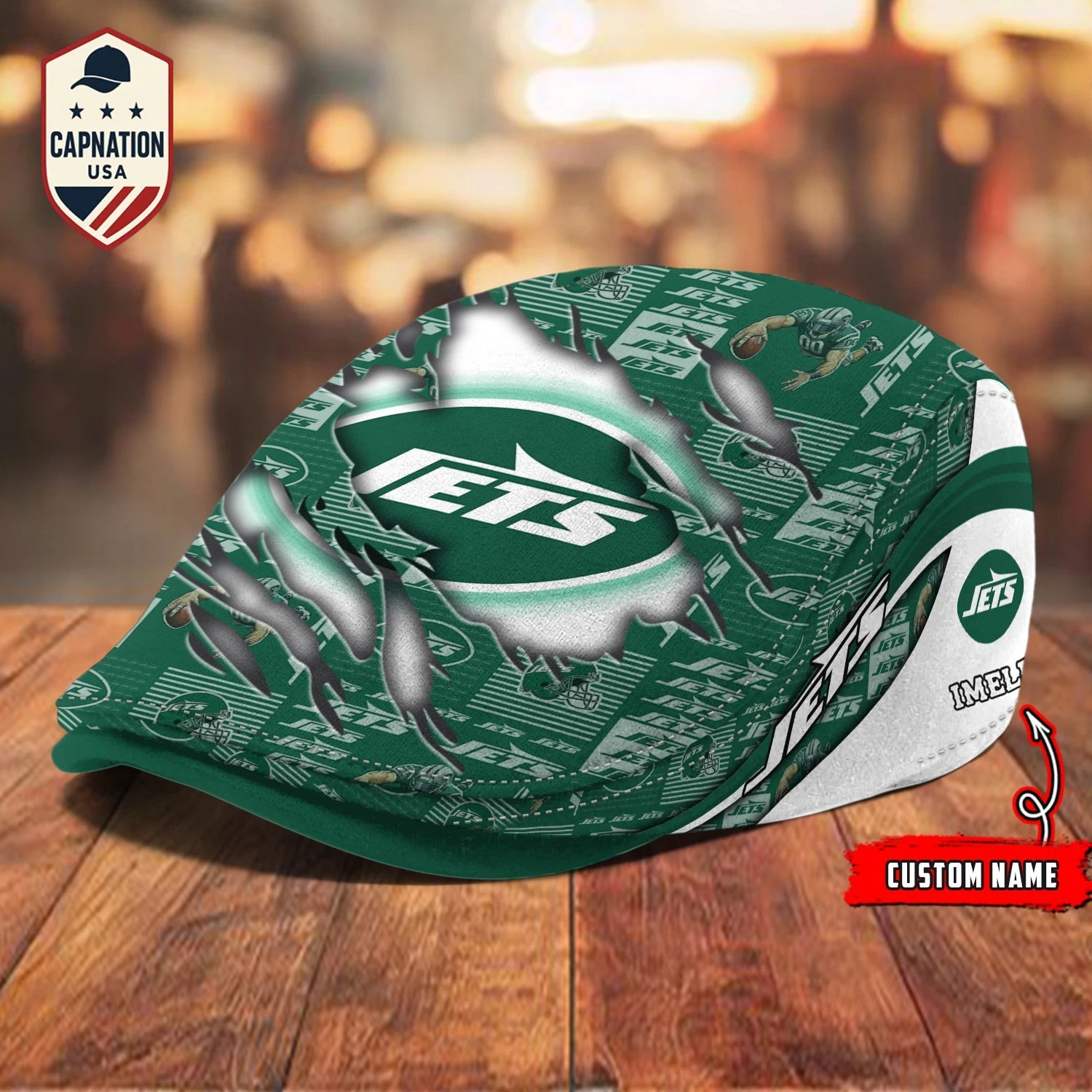 New-York-Jets Jeff Cap football Newsboy Cap Golf Cap Driving Hat for Men