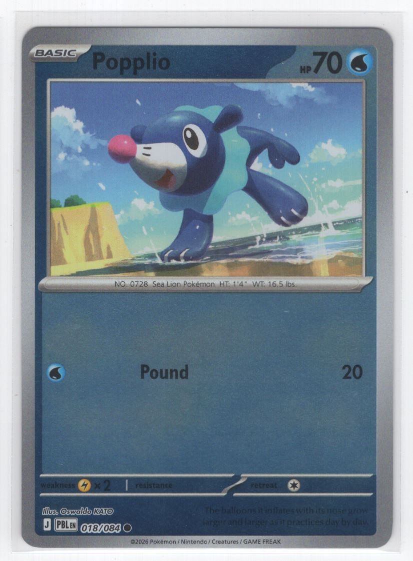 #18 2026 Pitch Black REVERSE HOLO Popplio 