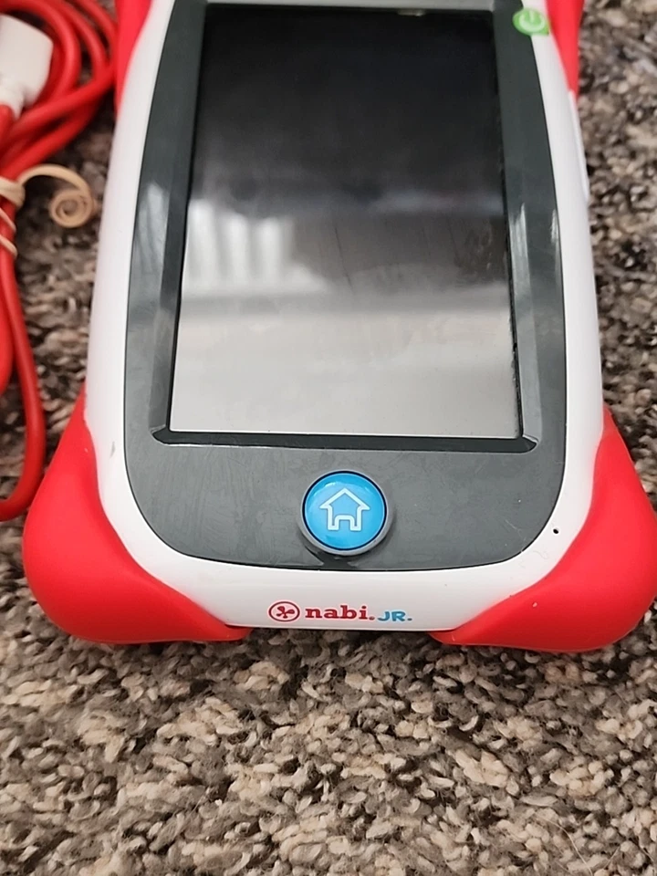 Nabi Jr. Tablet 8GB Case & USB Cord Red Bumper Camera Wifi Capable WORKS - Image 2 of 4