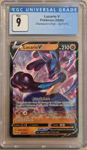 Lucario V graded CGC 9 for sale on eBay