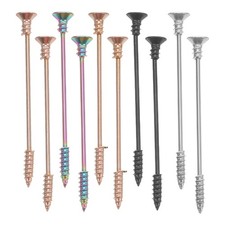  10 pezzi orecchini lunghi in acciaio inossidabile per uomo e donna set di