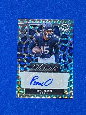 2025 Panini Mosaics Scripts Rome Odunze #SCR-ROE Autograph (beautiful card!)