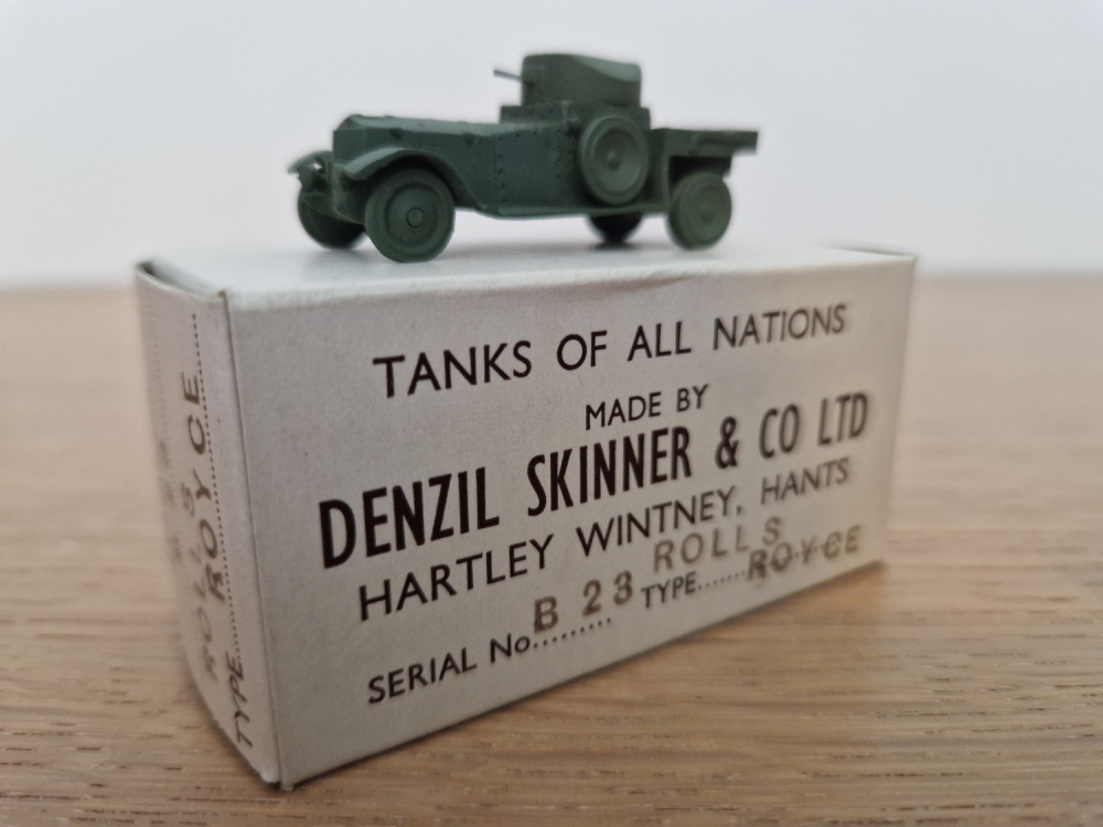 Denzil Skinner B23 Rolls Royce 1/96, l'excellence du blindé en métal injecté