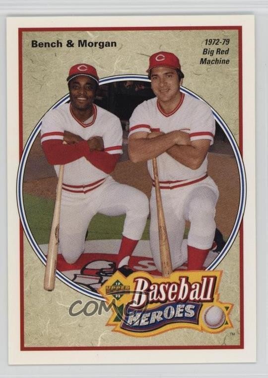 1992 Upper Deck Baseball Heroes and Johnny Bench Joe Morgan #43 HOF 2tj