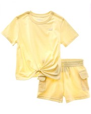 New Balance 2Pc T-Shirt  Fleece Short Set