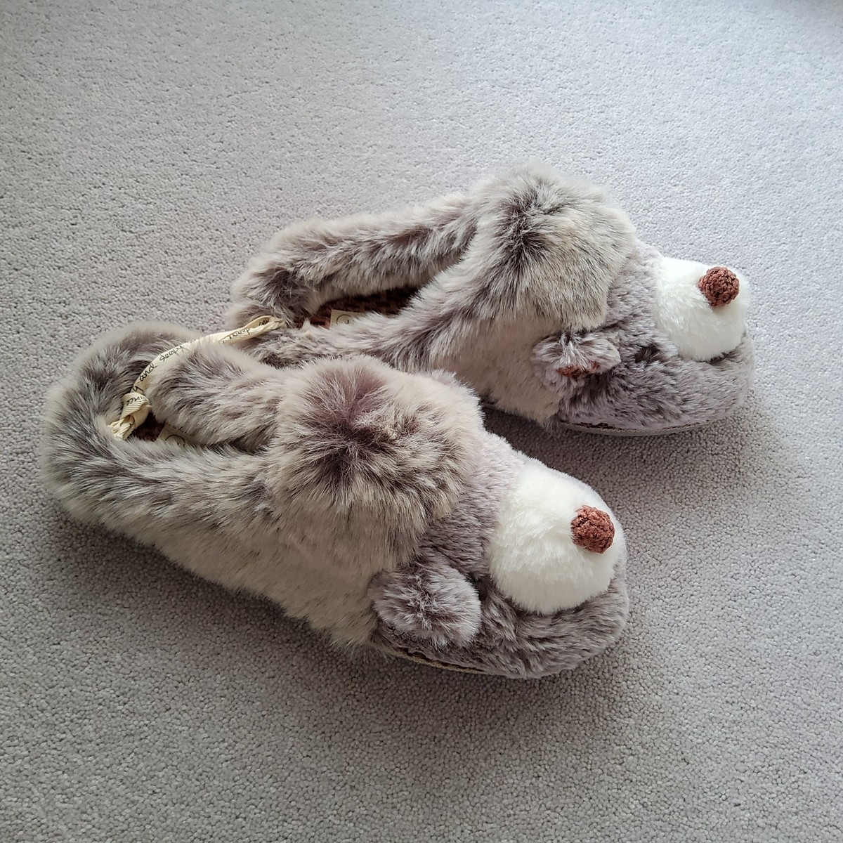 FATFACE Womens Hope Hedgehog Mule Slippers SIZE LARGE New