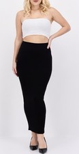 Naked Wardrobe Black Maxi Pencil Skirt Size 3XL Plus Size Pull On Bodycon