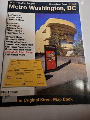 Washington D.C.  Metro Street Atlas ADC Map People District of Columbia 37th Ed.