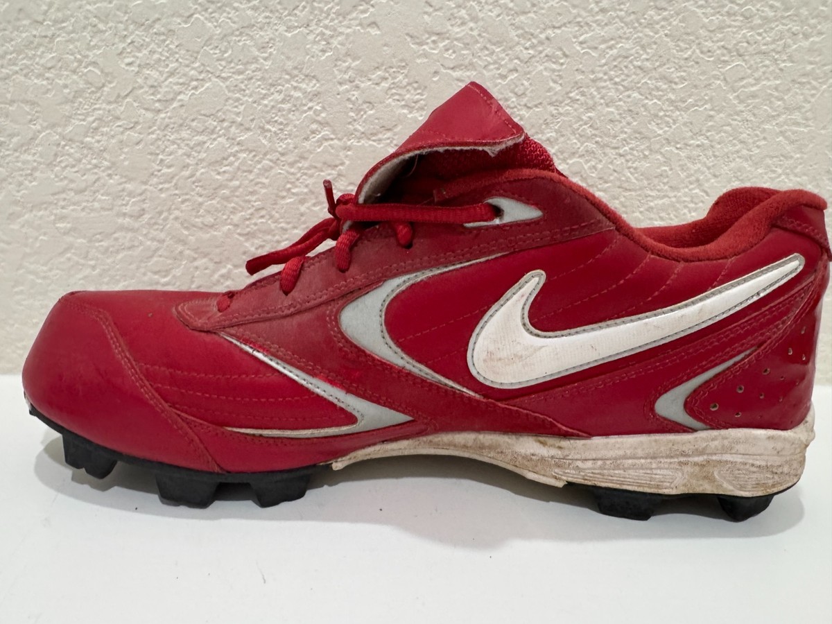 Vintage 2008 Nike Keystone Low Baseball Cleats Men\'s 11‎ Red White 317087-611 Nike Red 11 US Baseball & Softball Shoes & Cleats for Men  main image 2