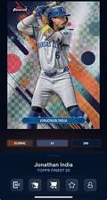 DIGITAL TOPPS BUNT Jonathan India FINEST 25 ICONIC CHECKERBOARD EXCLUSIVE Read