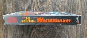 3-D WorldRunner FIRST PRINT Hangtab BOX & MANUAL ONLY Nintendo NES 1987 RARE🔥