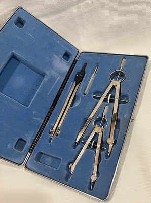 Teledyne Post Career Drawing Instruments 38JG-120 Drafting Tools 4 pcs. Vintage