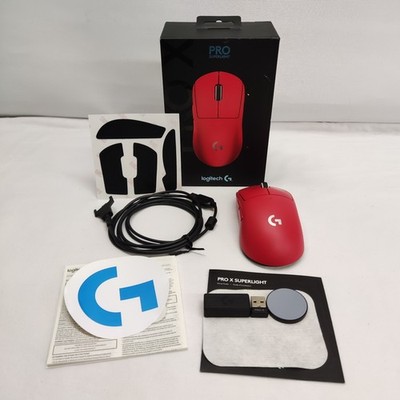 LOGITECH G PRO X SUPERLIGHT GAMING WIRELESS MOUSE RED