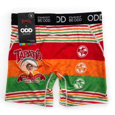Odd Sox Tapatio Hot Sauce Boxer Briefs Mens Small Underwear Red Orange