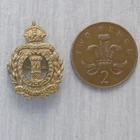 A WW1 Isle of Wight Rifles (Princess Beatrice's Own) brass sweetheart pin brooch