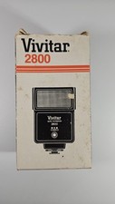 Vivitar 2800 Camera Flash Auto Thyristor 35mm SLR Shoe Mount Box Accessory