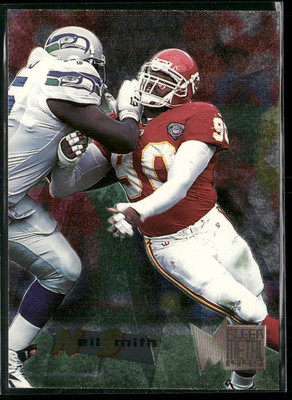 1995 Fleer Metal #95 Neil Smith Kansas City Chiefs Football Card