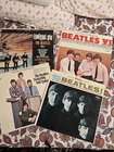 Vintage 60's Beatles records lot of 4 USED. PLEASE SEE PHOTOS. Apple Records.