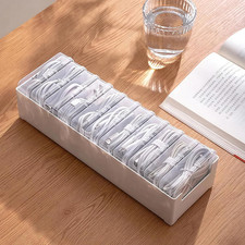 11 Box Cable Organizer Storage Box, Desktop Cable Management with Switch, Power