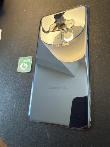 Repuesto de vidrio cubierta trasera Samsung Galaxy S10e SM-G970 genuino OEM gris prisma - Imagen 2 de 3