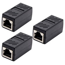 3 Pcs Network Extender Coupler Ethernet Extension Internet Cable Connectors