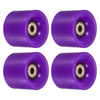 4 StüCk 60Mm Longboard Rollen Mit Lager ABEC-11 Skateboard Rad 80A Lila