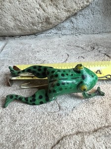 Vintage HALIK Frog Fishing Lure Moose Lake MN Weedless Bass Pike Rubber Legs