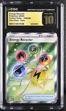 2026 Perfect Order Pokemon Energy Recycler CGC 10 108/088 PRISTINE