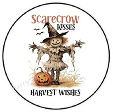 SCARECROW HALLOWEEN FALL AUTUMN ENVELOPE SEALS LABELS STICKERS PARTY FAVORS